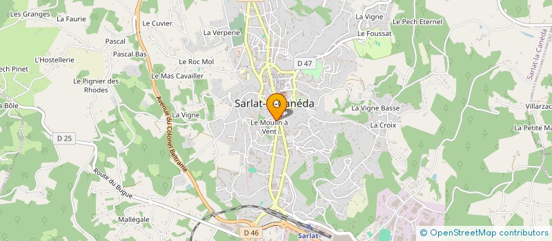 localisation de l'entreprise NAZARI ALIMENTAIRE à SARLAT-LA-CANEDA