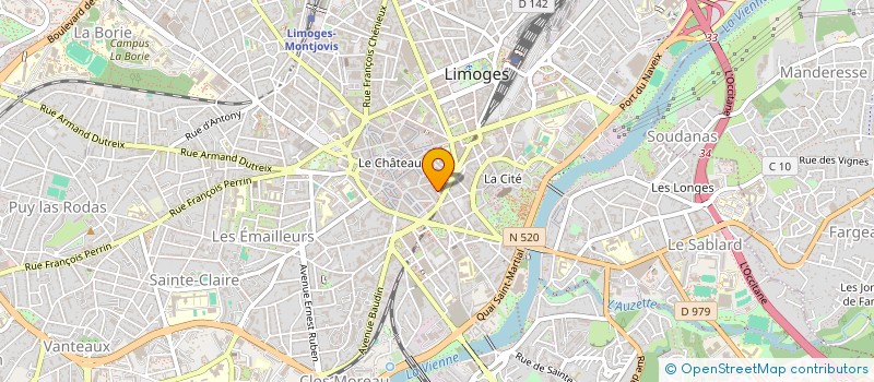 localisation de l'entreprise NAZARI MARKET à LIMOGES