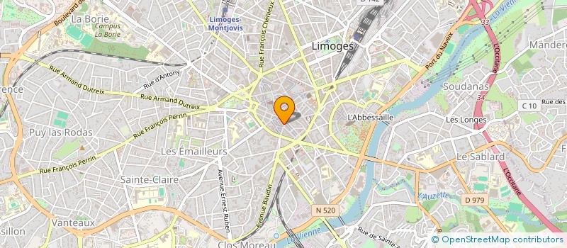 localisation de l'entreprise NB à LIMOGES