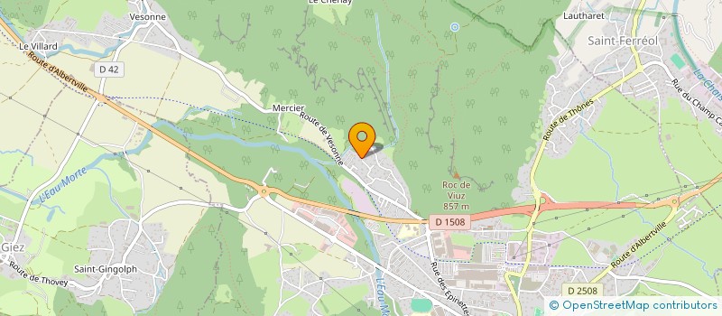 localisation de l'entreprise NB  TALLOIRES-MONTMIN