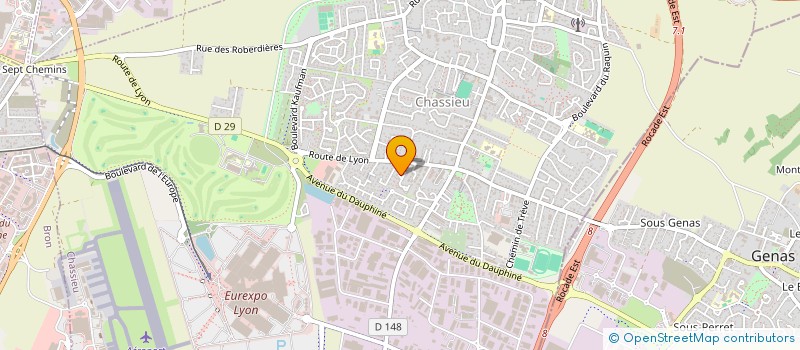 localisation de l'entreprise NB AA CONSEILS  CHASSIEU