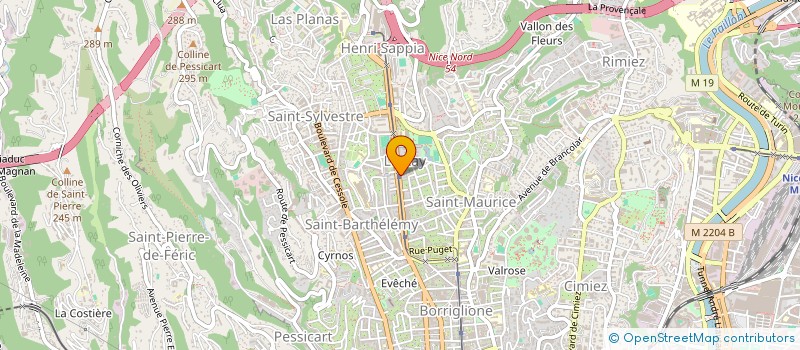 localisation de l'entreprise NB BEAUTE à NICE