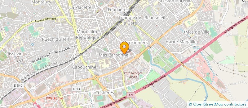 localisation de l'entreprise NB BLANCHISSERIE à NIMES