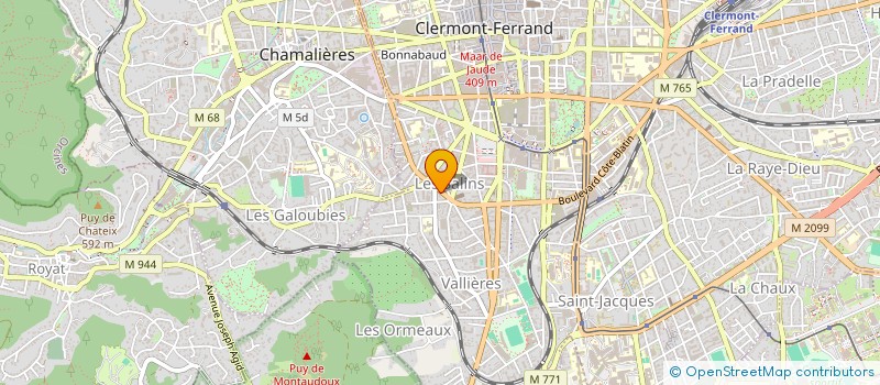 localisation de l'entreprise NB COIFFURE  CLERMONT-FERRAND