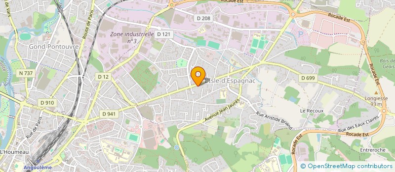localisation de l'entreprise NB COIFFURE  L'ISLE-D'ESPAGNAC