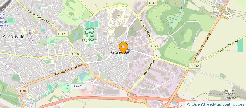 localisation de l'entreprise NB COIFFURE  GONESSE