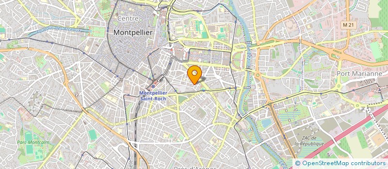 localisation de l'entreprise NB COM à MONTPELLIER