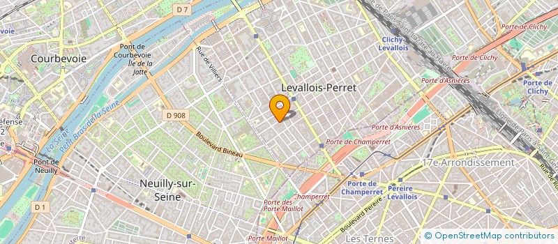 localisation de l'entreprise NB CONSULTING à LEVALLOIS-PERRET