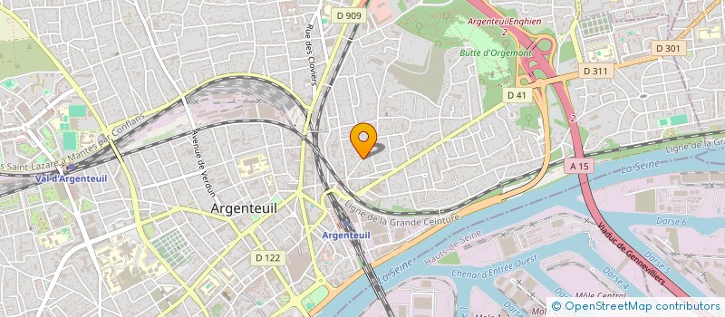 localisation de l'entreprise NB CONSULTING à ARGENTEUIL