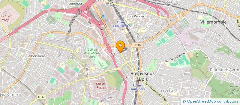 localisation de l'entreprise NB CORP  ROSNY-SOUS-BOIS