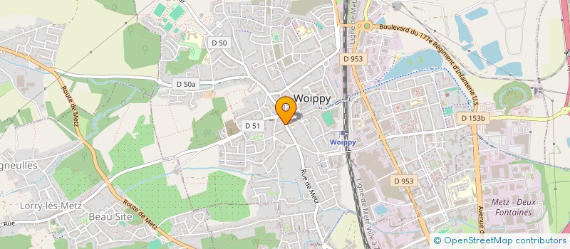 localisation de l'entreprise NB CREATION à WOIPPY