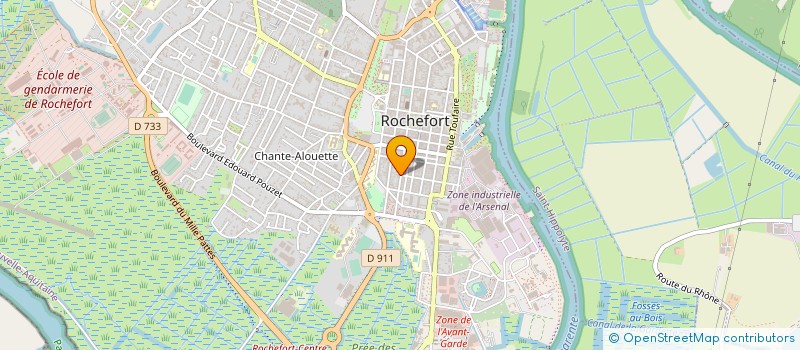 localisation de l'entreprise NB DESIGN CHR  ROCHEFORT