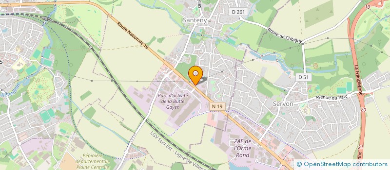 localisation de l'entreprise NB DISTRIBUTION  SANTENY