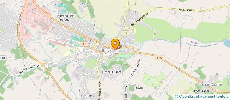 localisation de l'entreprise NB DRINK  LANGON