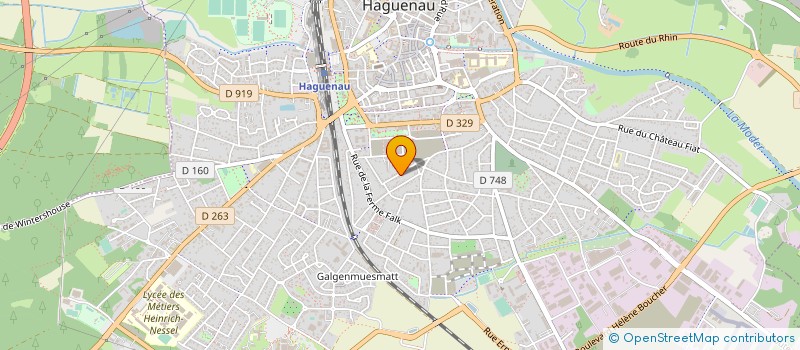 localisation de l'entreprise NB FINANCE  HAGUENAU