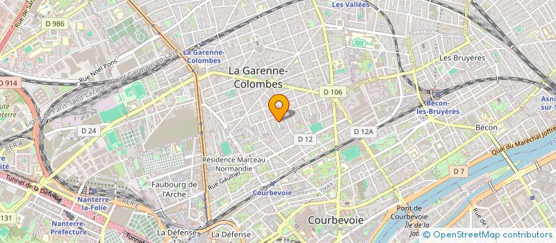 localisation de l'entreprise NB FINANCE à LA GARENNE-COLOMBES