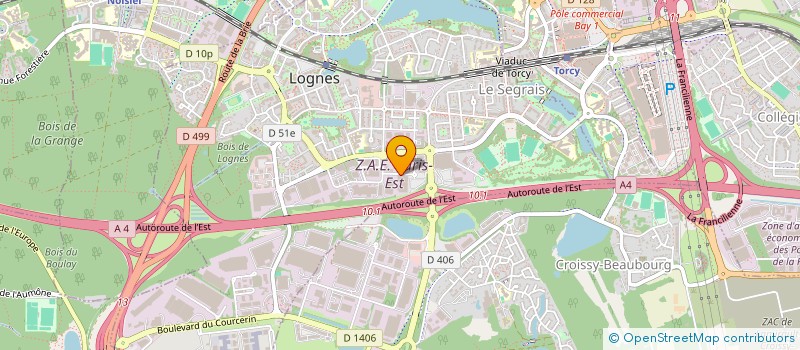 localisation de l'entreprise NB FORMATION à LOGNES