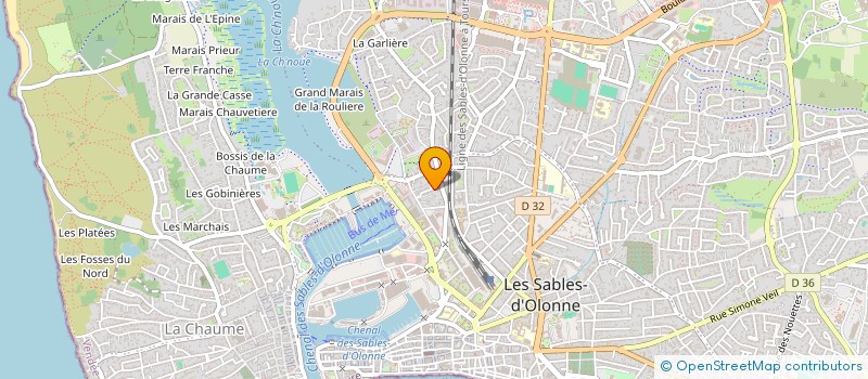 localisation de l'entreprise NB GESTION à LES SABLES-D'OLONNE