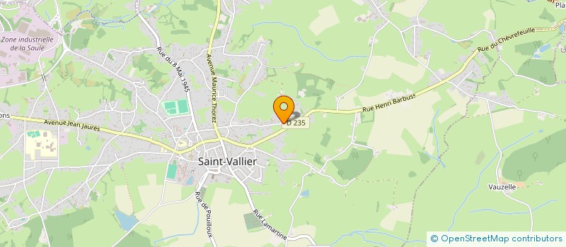localisation de l'entreprise NB HOLDING à SAINT-VALLIER