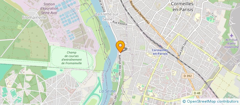 localisation de l'entreprise NB HOLDING  LA FRETTE-SUR-SEINE