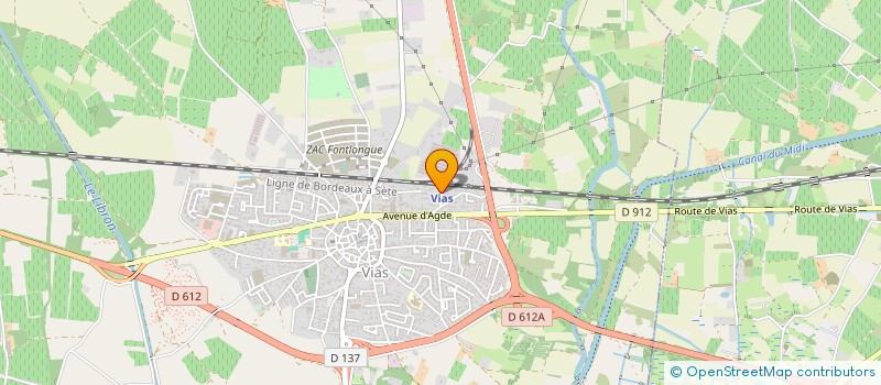 localisation de l'entreprise NB IMMO  VIAS