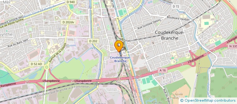 localisation de l'entreprise NB IMMO  COUDEKERQUE-BRANCHE