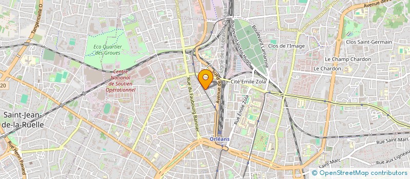 localisation de l'entreprise NB IMMOBILIER à ORLEANS