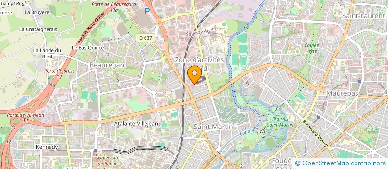 localisation de l'entreprise NB IMMOBILIER  RENNES