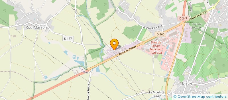 localisation de l'entreprise NB INVEST à DISTRE