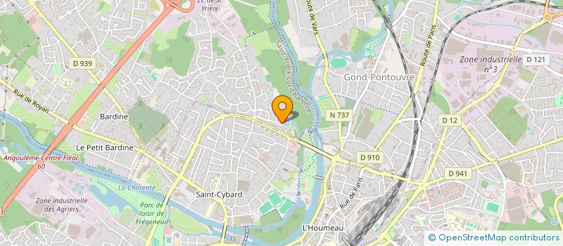 localisation de l'entreprise NB INVESTISSEMENT à SAINT-YRIEIX-SUR-CHARENTE
