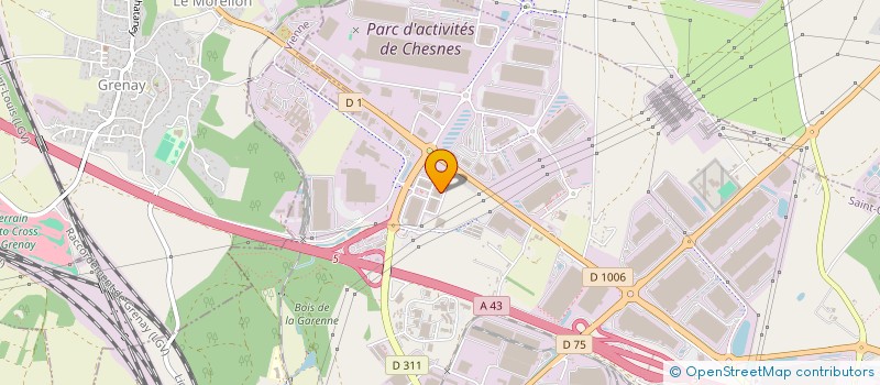 localisation de l'entreprise NB LOGISTIQUE  SAINT-QUENTIN-FALLAVIER