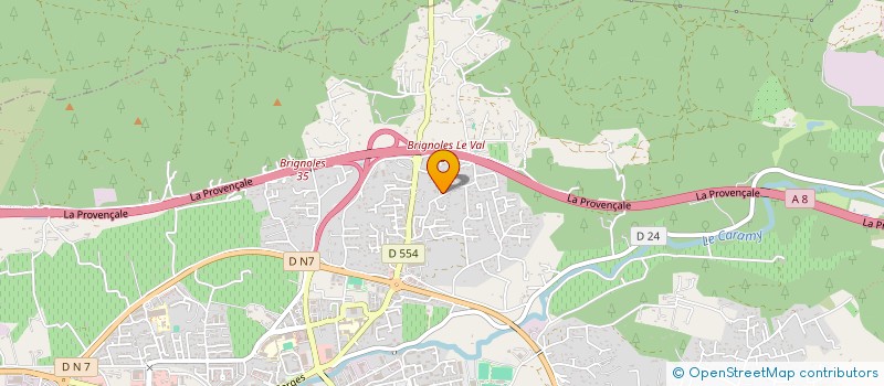 localisation de l'entreprise NB MACONNERIE  BRIGNOLES