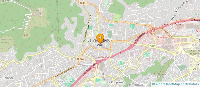 localisation de l'entreprise NB RESTAURATION  LA VALETTE-DU-VAR