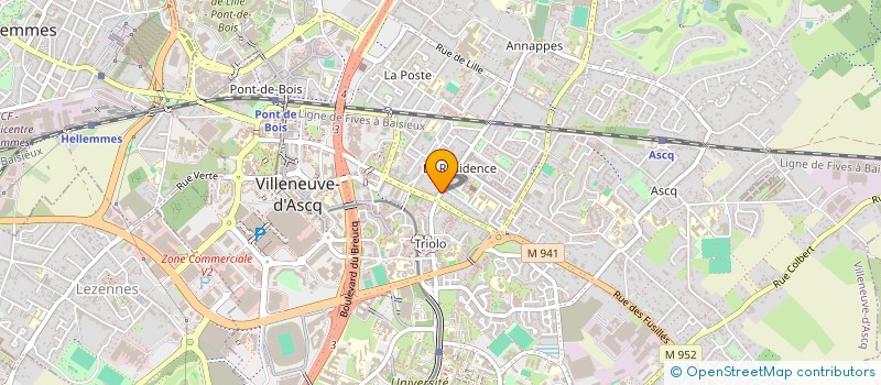 localisation de l'entreprise NB TECH à VILLENEUVE-D'ASCQ