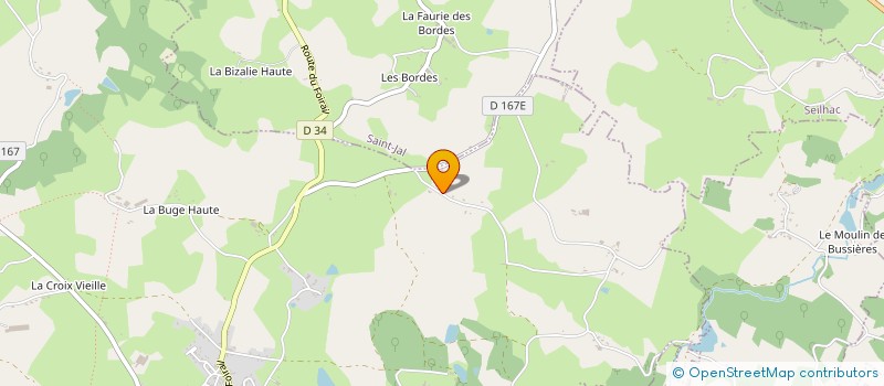 localisation de l'entreprise NB TP  LAGRAULIERE