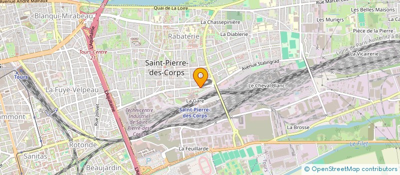 localisation de l'entreprise NB TRANSPORT  SAINT-PIERRE-DES-CORPS