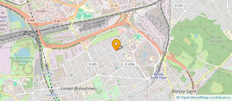 localisation de l'entreprise NB TRANSPORT  LIMEIL-BREVANNES