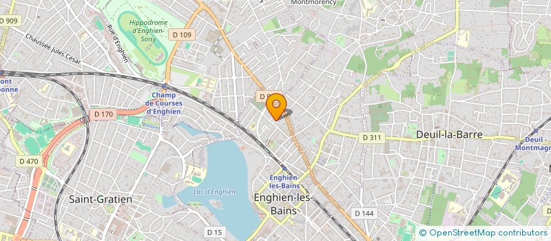 localisation de l'entreprise NB TRANSPORTS  ENGHIEN-LES-BAINS