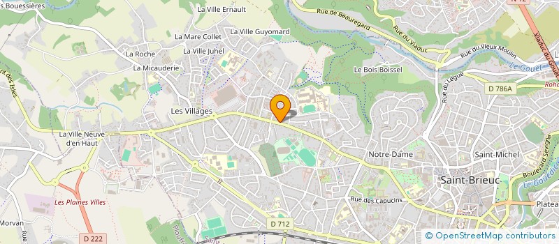 localisation de l'entreprise NB2 à SAINT-BRIEUC