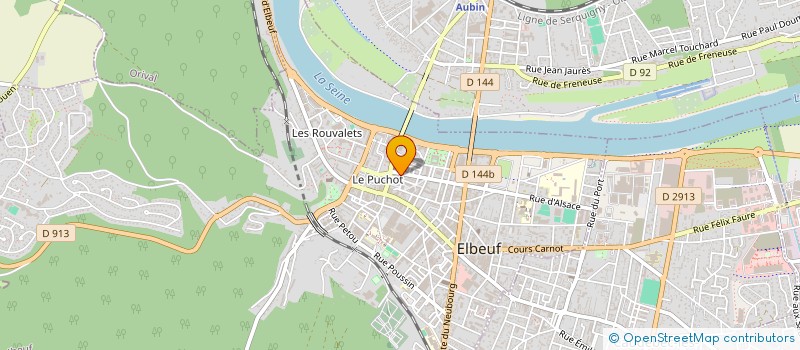 localisation de l'entreprise NBA COIFFURE  ELBEUF