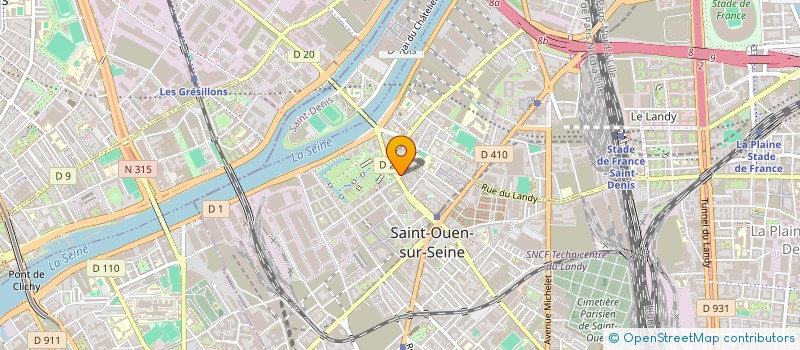 localisation de l'entreprise NBA CONSULTING à SAINT-OUEN-SUR-SEINE