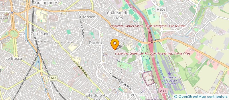 localisation de l'entreprise NBA IMMO à TOULOUSE