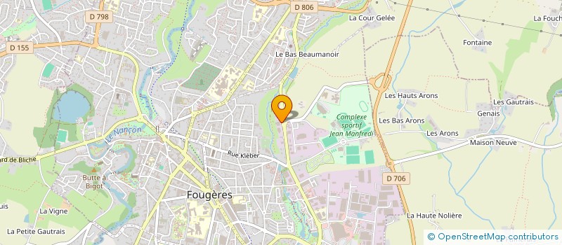 localisation de l'entreprise NBA IMMOBILIER  FOUGERES