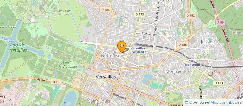 localisation de l'entreprise NBA PARTICIPATIONS à VERSAILLES