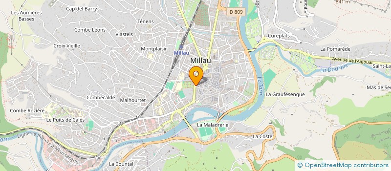 localisation de l'entreprise NBA VHR  MILLAU