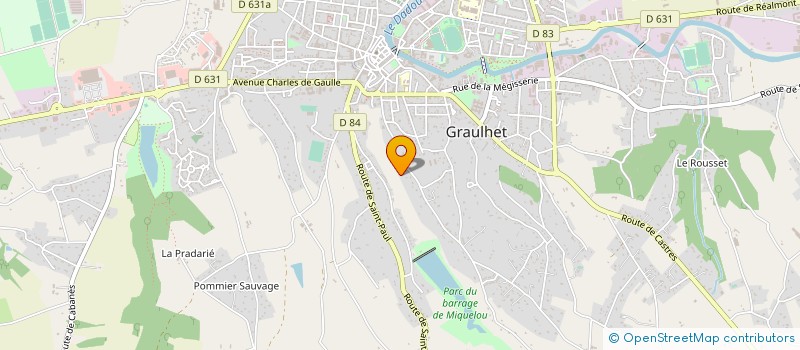 localisation de l'entreprise NBC DEVELOPPEMENT  GRAULHET