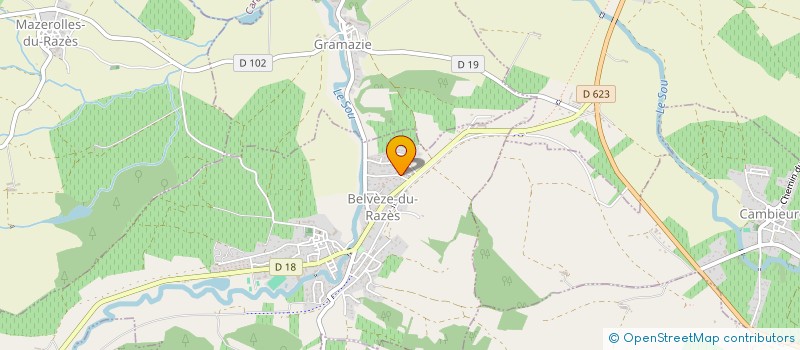 localisation de l'entreprise NBCR  BELVEZE-DU-RAZES