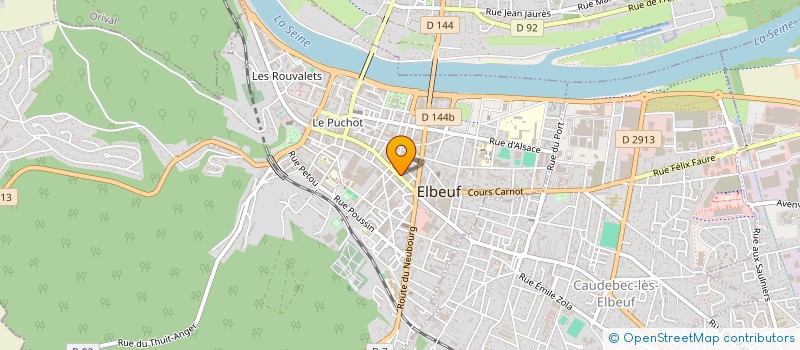 localisation de l'entreprise NBD à ELBEUF