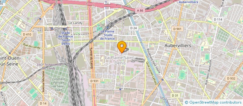 localisation de l'entreprise NBD DIFFUSION à SAINT-DENIS