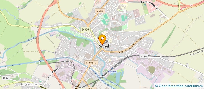 localisation de l'entreprise NBD INFORMATIQUE  RETHEL